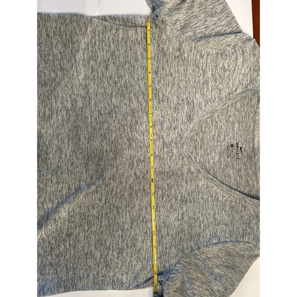 Nike Shirt Womens XL Short Sleeve Crew Neck Grey Dri-Fit Lightweight Workout - Picture 6 of 9